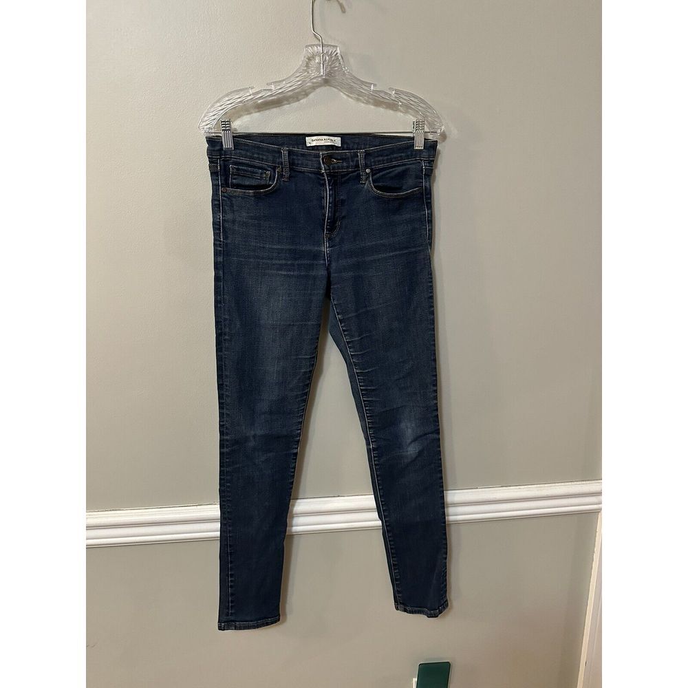 Banana Republic Premium Women's Perfect Skinny Jeans Size 29 Dark Wash Blue